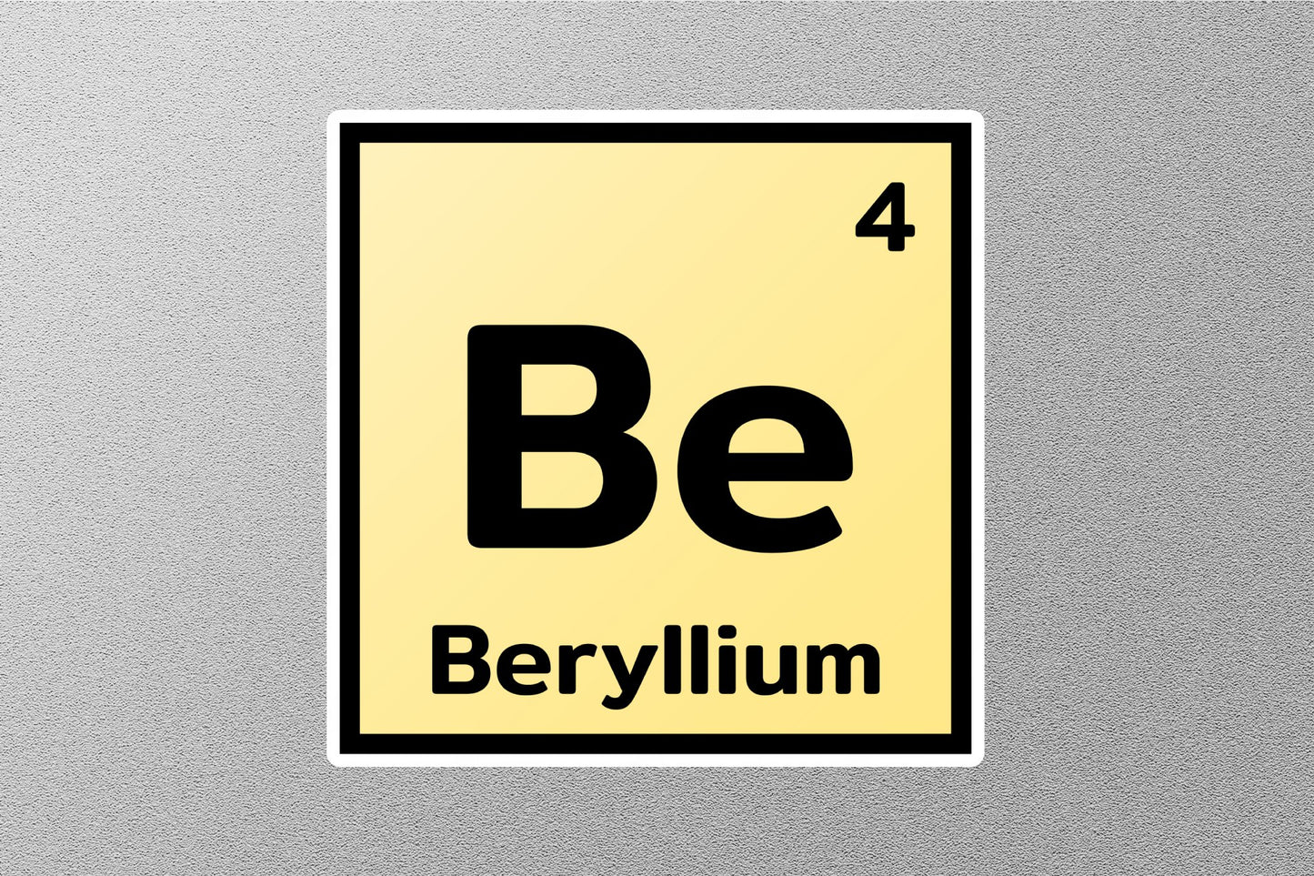 Beryllium Periodic Element Sticker