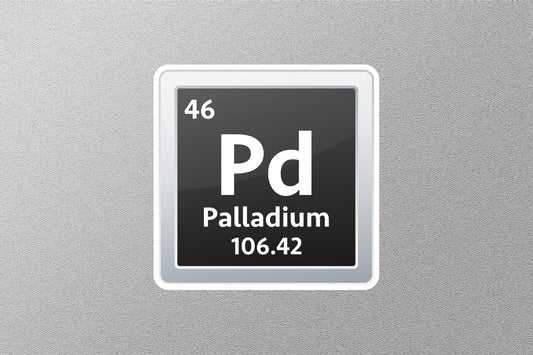 Palladium Periodic Element Sticker