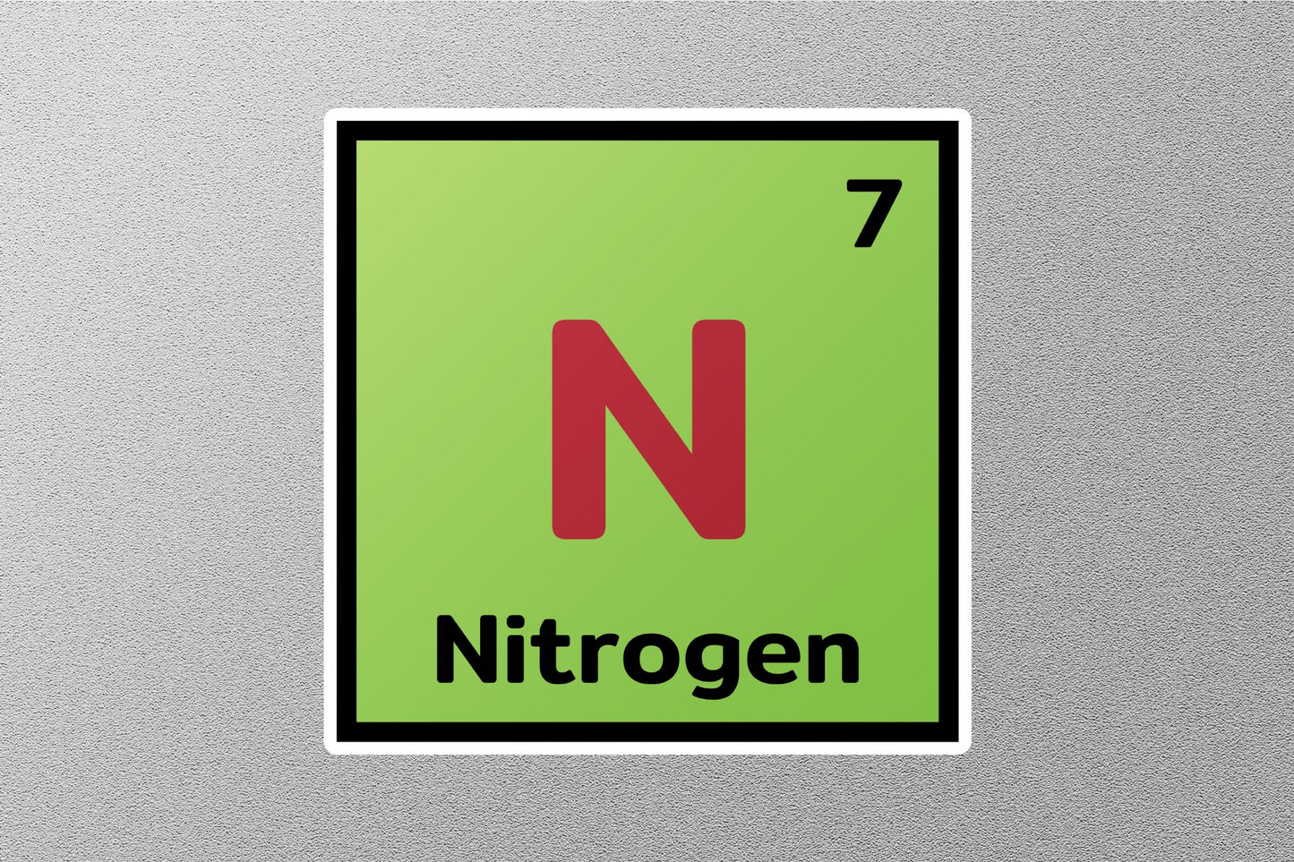 Nitrogen Periodic Element Sticker