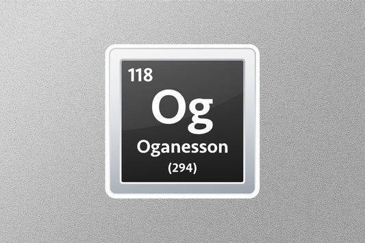 Oganesson Periodic Element Sticker