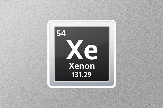 Xenon Periodic Element Sticker