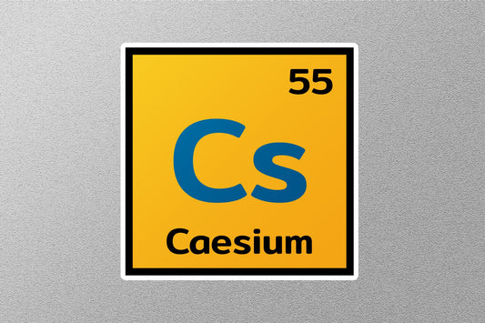 Caesium Periodic Element Sticker