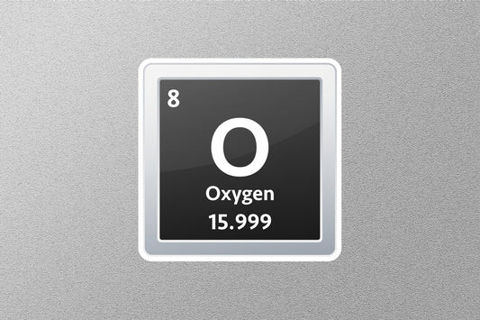 Oxygen Periodic Element Sticker