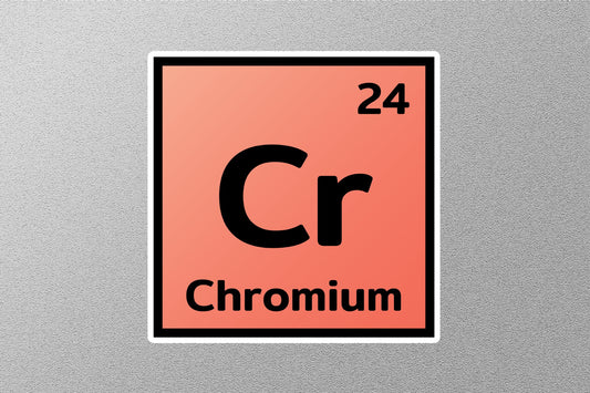 Chromium Periodic Element Sticker