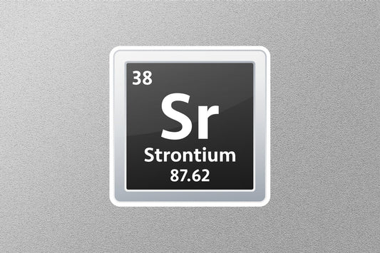 Strontium Periodic Element Sticker