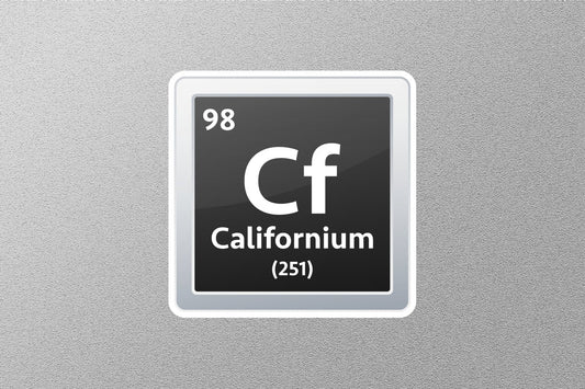 Californium Periodic Element Sticker