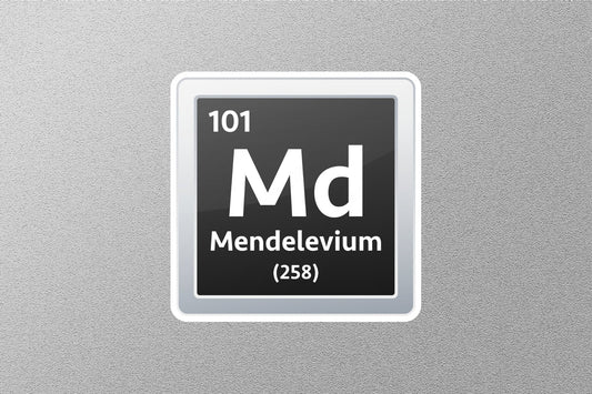 Mendelevium Periodic Element Sticker