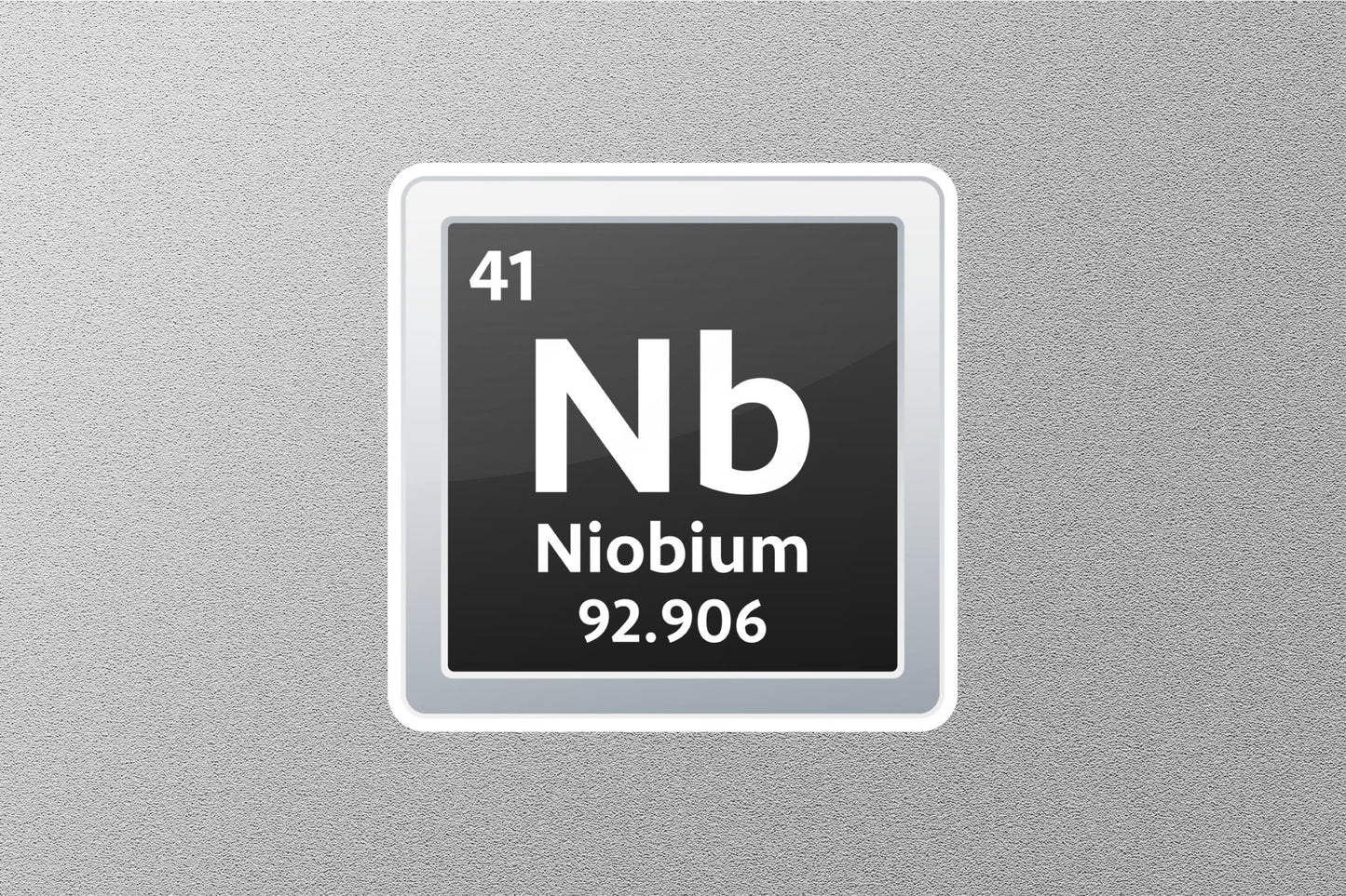 Niobium Periodic Element Sticker