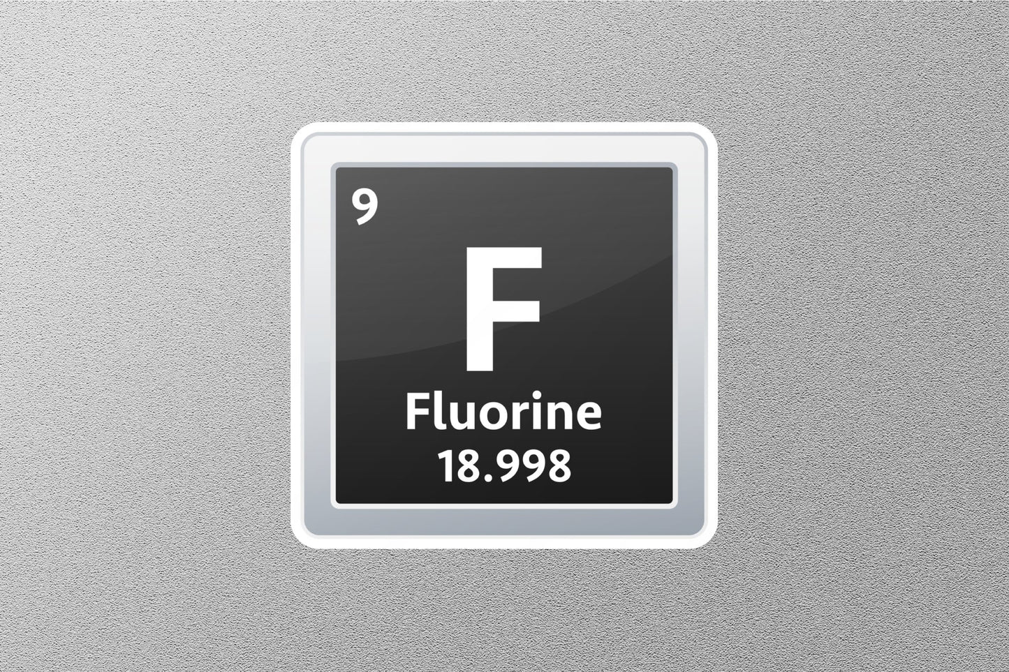 Fluorine Periodic Element Sticker