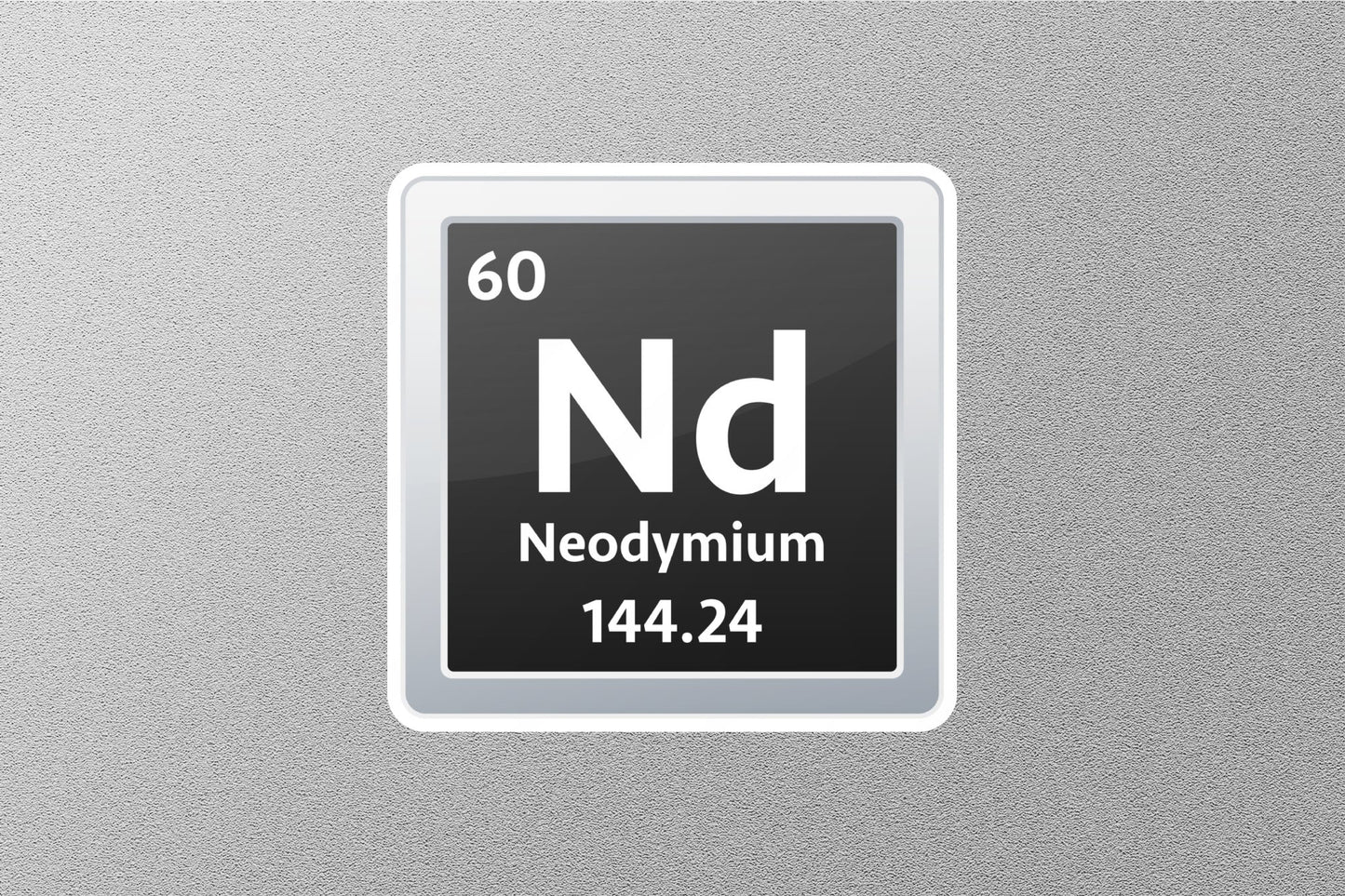 Neodymium Periodic Element Sticker