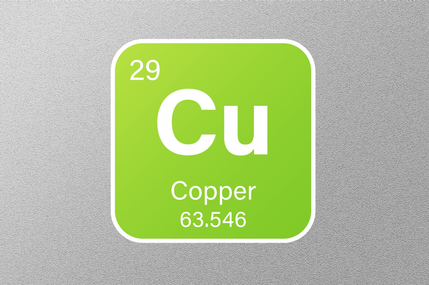 Copper Periodic Element Sticker