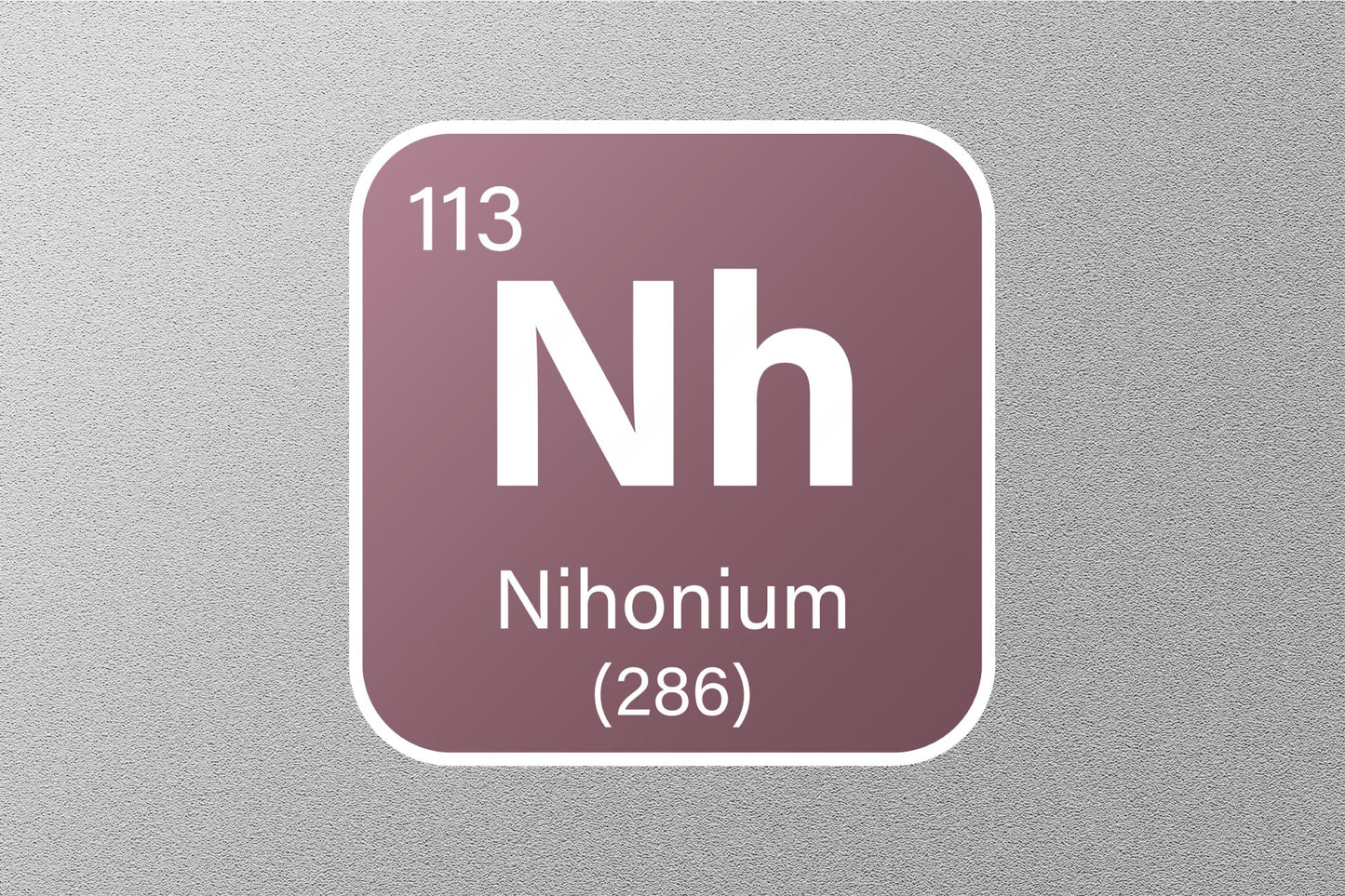 Nihonium Periodic Element Sticker