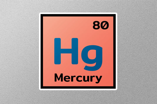 Mercury Periodic Element Sticker