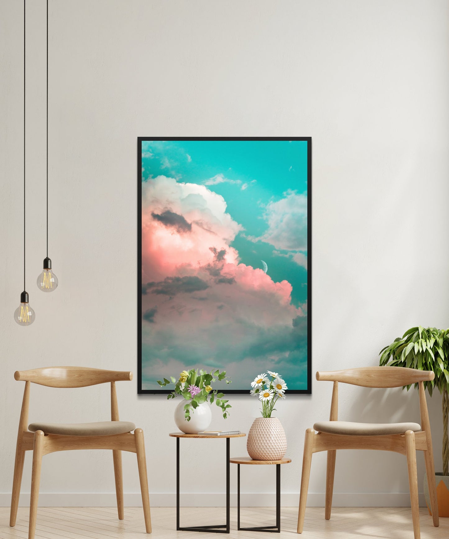 Peaceful Clouds Sky Poster - Matte Paper
