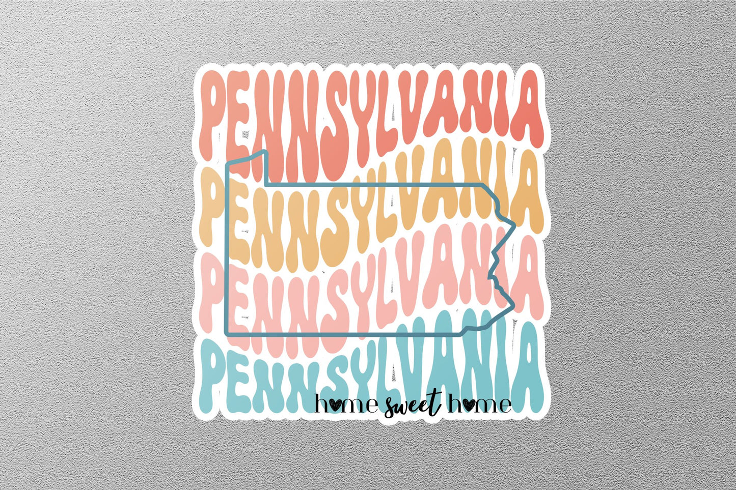 Retro Pennsylvania Sticker