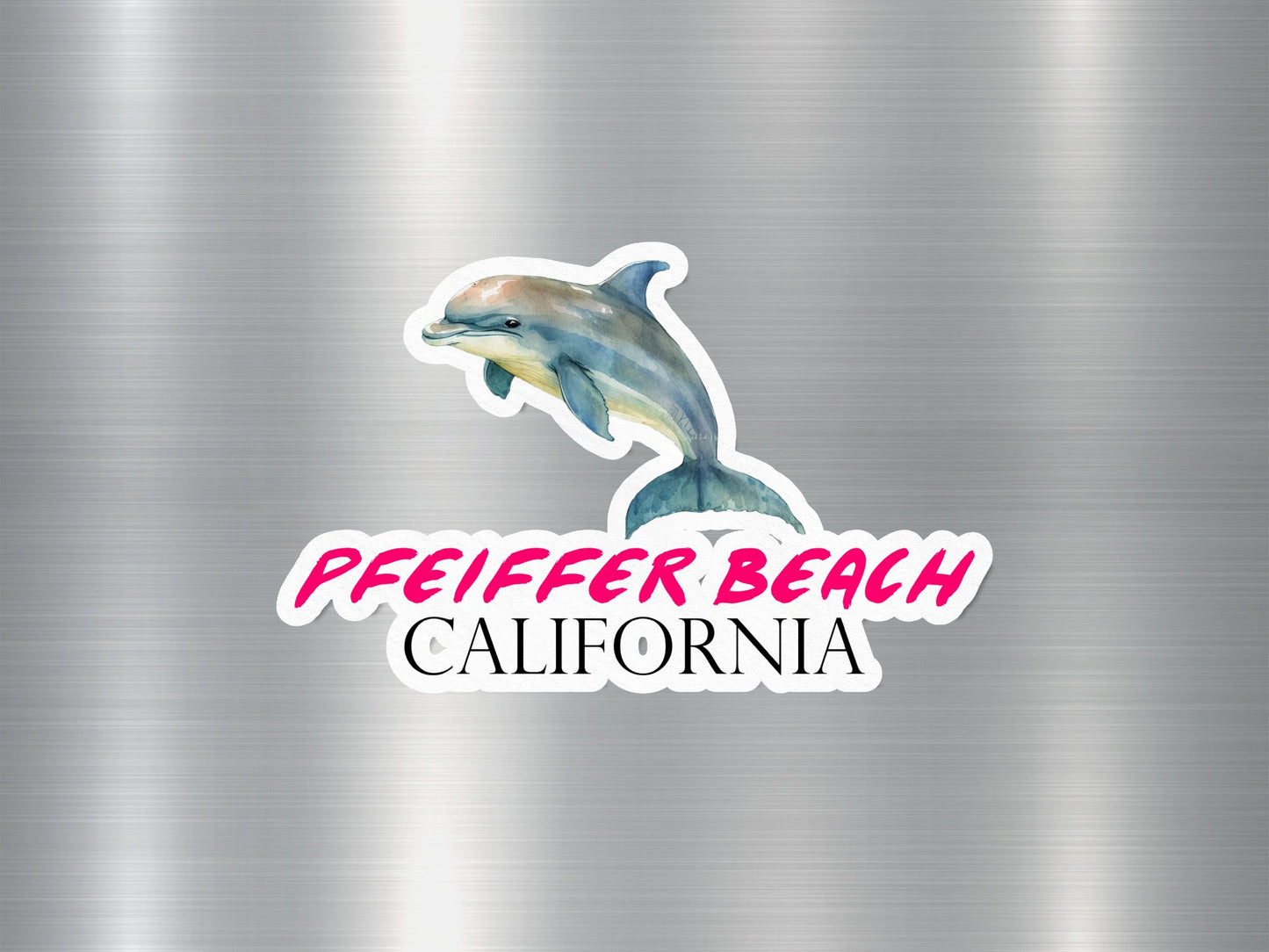 Pfeiffer Beach California Dolphin Sticker