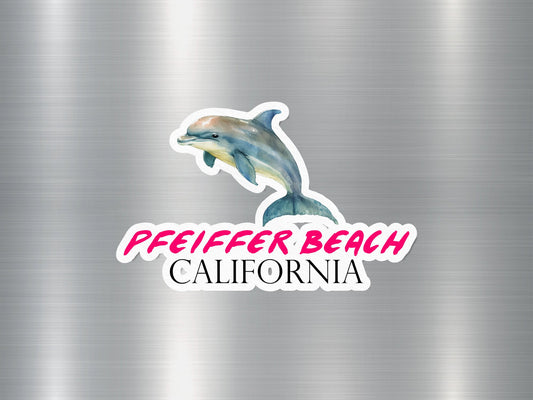 Pfeiffer Beach California Dolphin Sticker