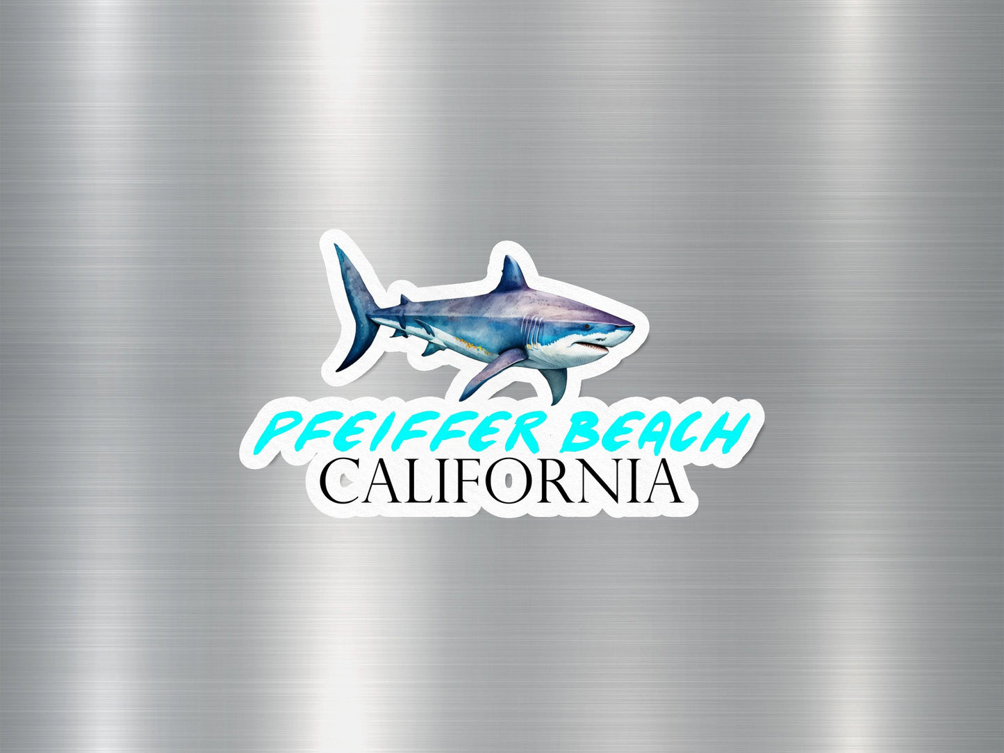 Pfeiffer Beach California Shark Sticker