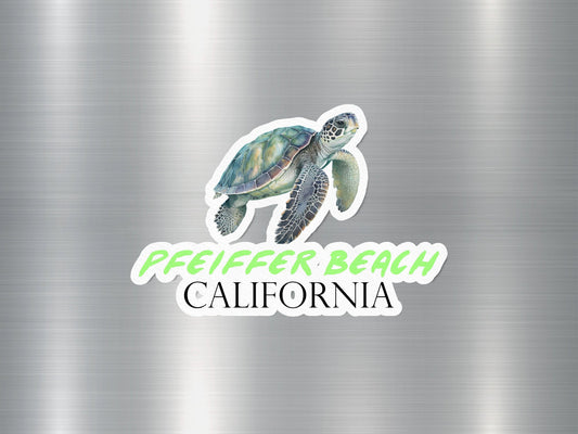 Pfeiffer Beach California Turtle Sticker