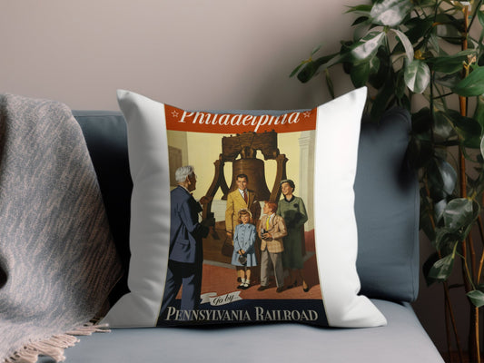 Vintage Pennsylvania Throw Pillow