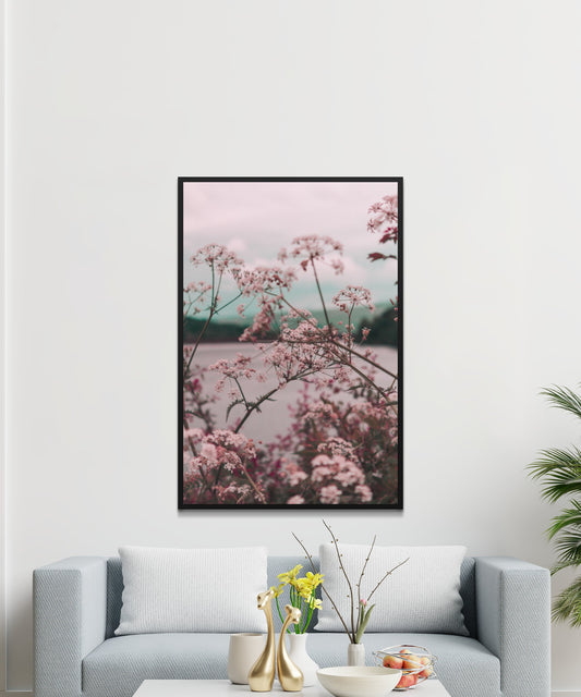 Pink Flowers Poster - Matte Paper