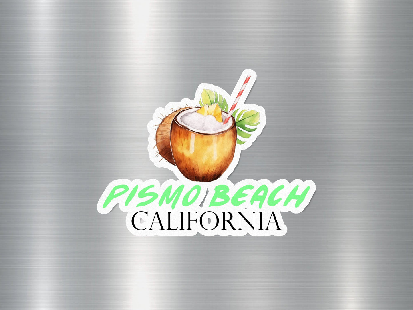 Pismo Beach California Coconut Sticker