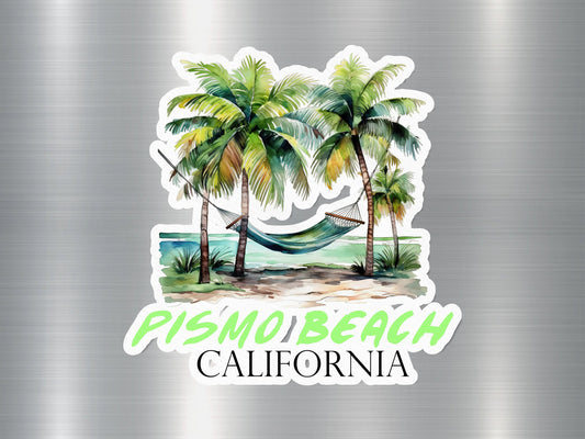 Pismo Beach California Hammock Sticker