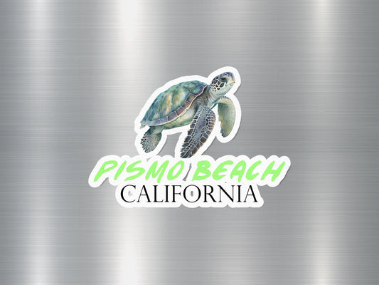 Pismo Beach California Turtle Sticker