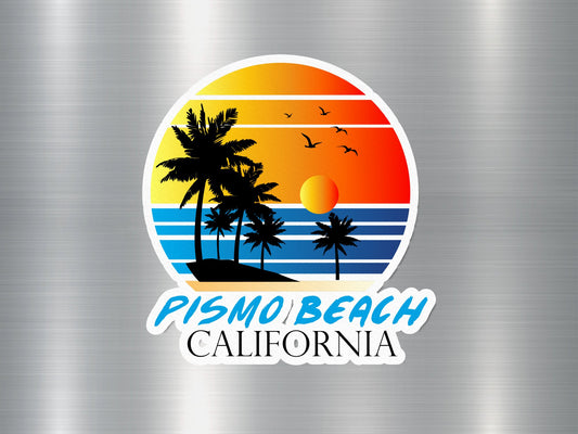 Pismo Beach California Sunset Sticker