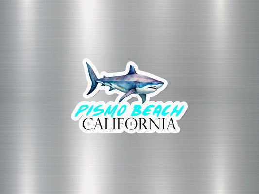 Pismo Beach California Shark Sticker