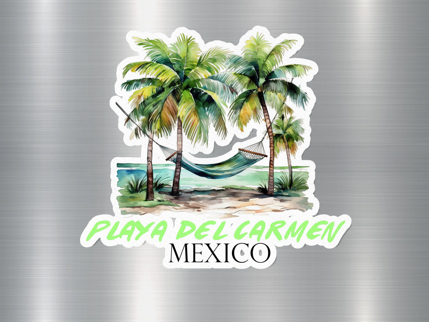 Playa Del Carmen Mexico Hammock Sticker