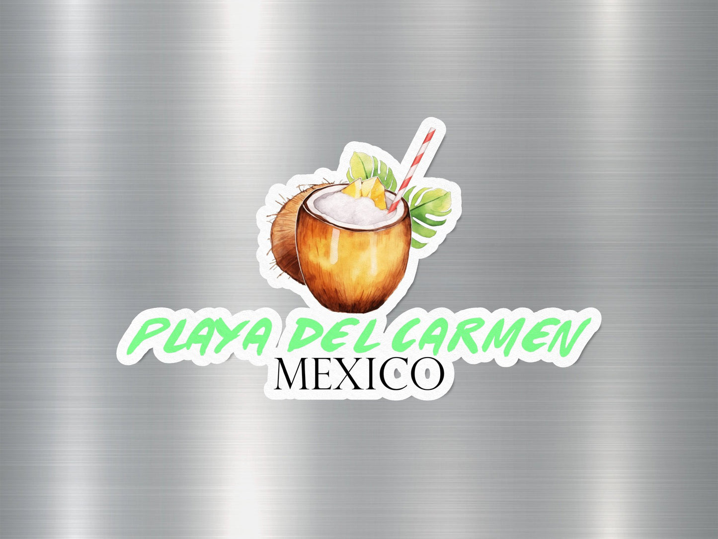 Playa Del Carmen Mexico Coconut Sticker