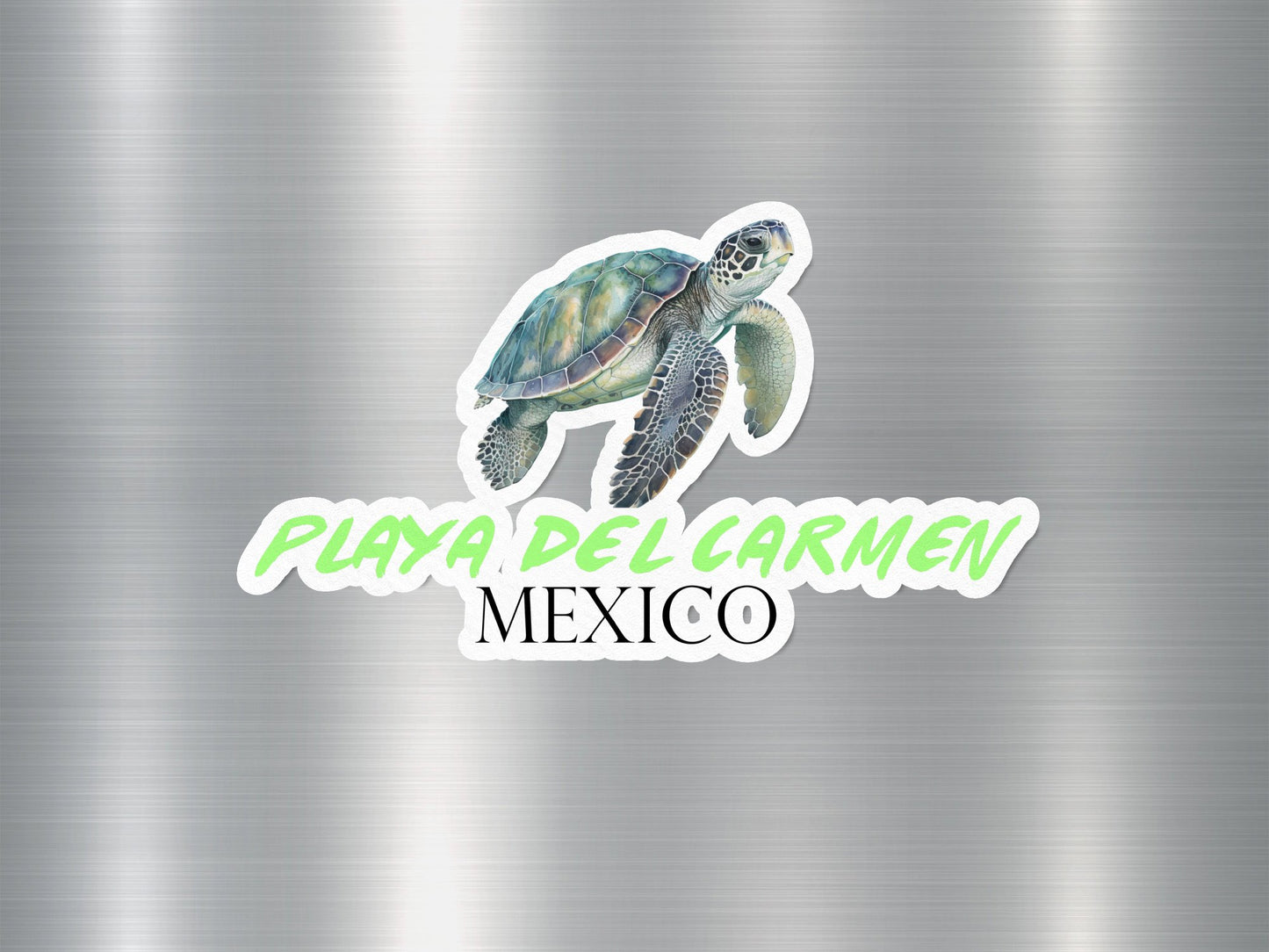 Playa Del Carmen Mexico Turtle Sticker