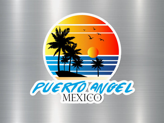 Puerto Angel Mexico Sunset Sticker