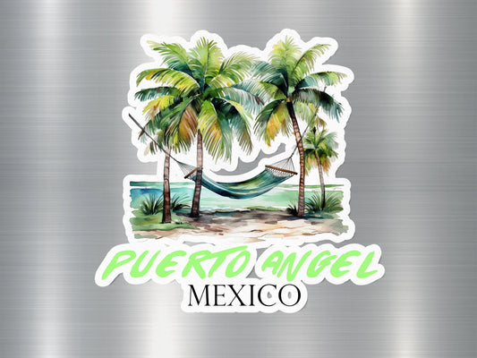 Puerto Angel Mexico Hammock Sticker