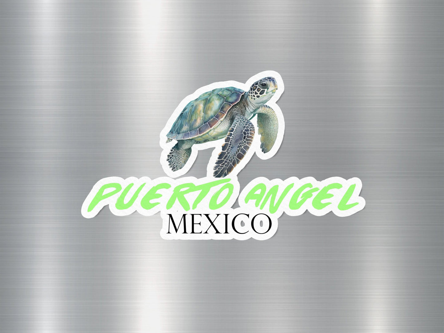 Puerto Angel Mexico Turtle Sticker