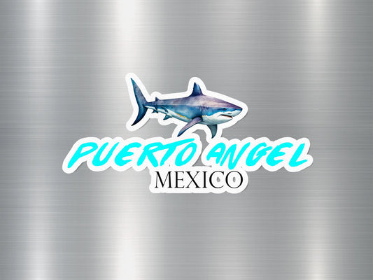 Puerto Angel Mexico Shark Sticker