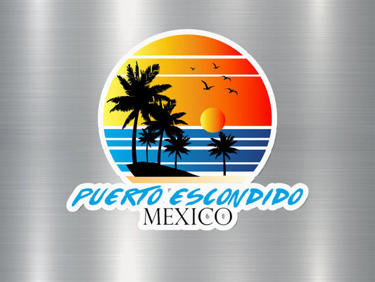 Puerto Escondido Mexico Sunset Sticker