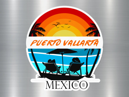 Puerto Vallarta Mexico Sunset Sticker