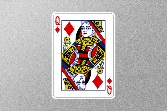 Wholesale Queen of Diamonds Cards Sticker