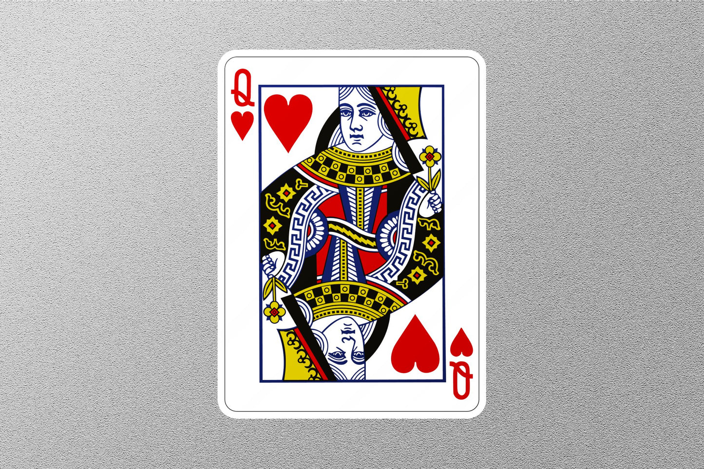 Wholesale Queen of Hearts Card Sticker
