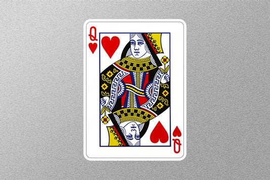 Wholesale Queen of Hearts Card Sticker