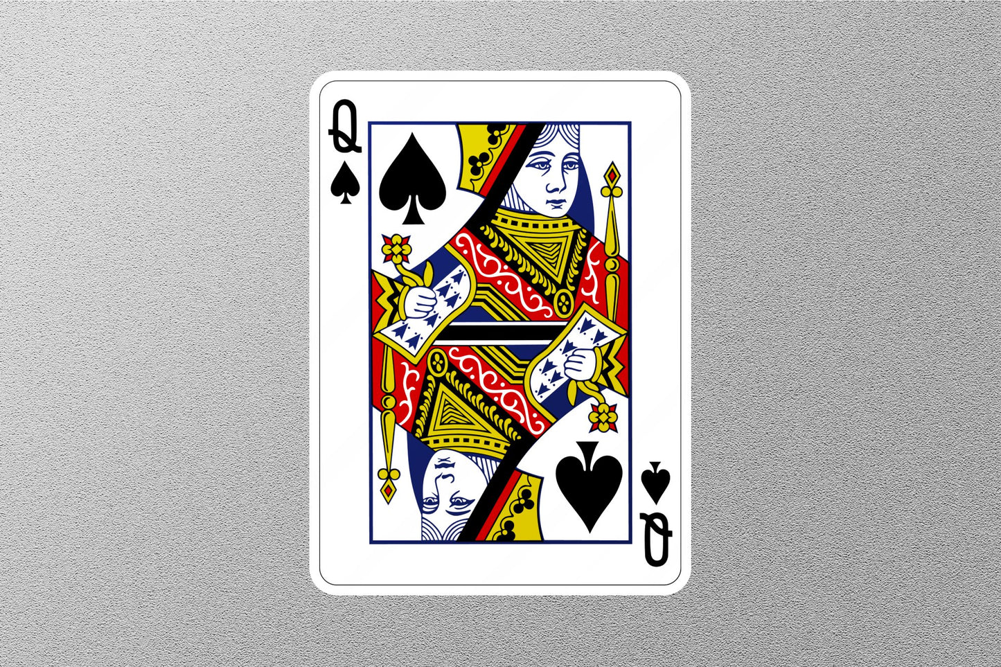 Wholesale Queen of Spades Cards Sticker