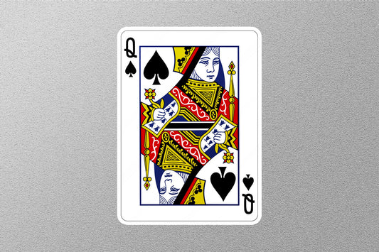 Wholesale Queen of Spades Cards Sticker