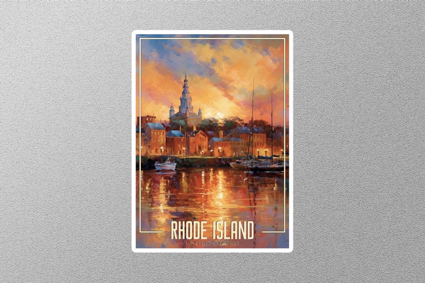 Dreamy Rhode Island Travel Stickers