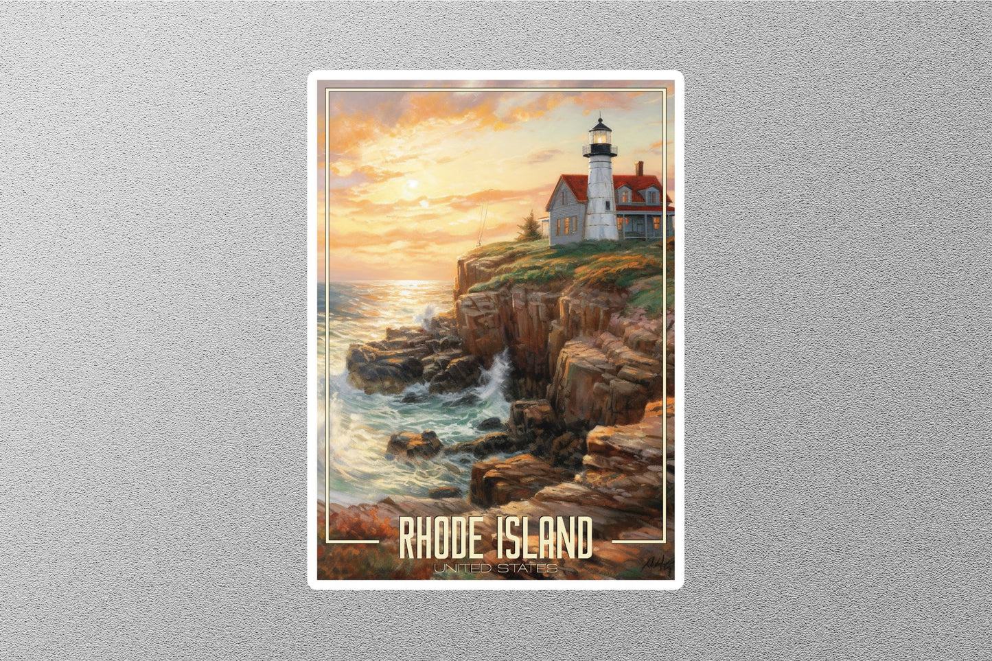 Dreamy Rhode Island Travel Stickers