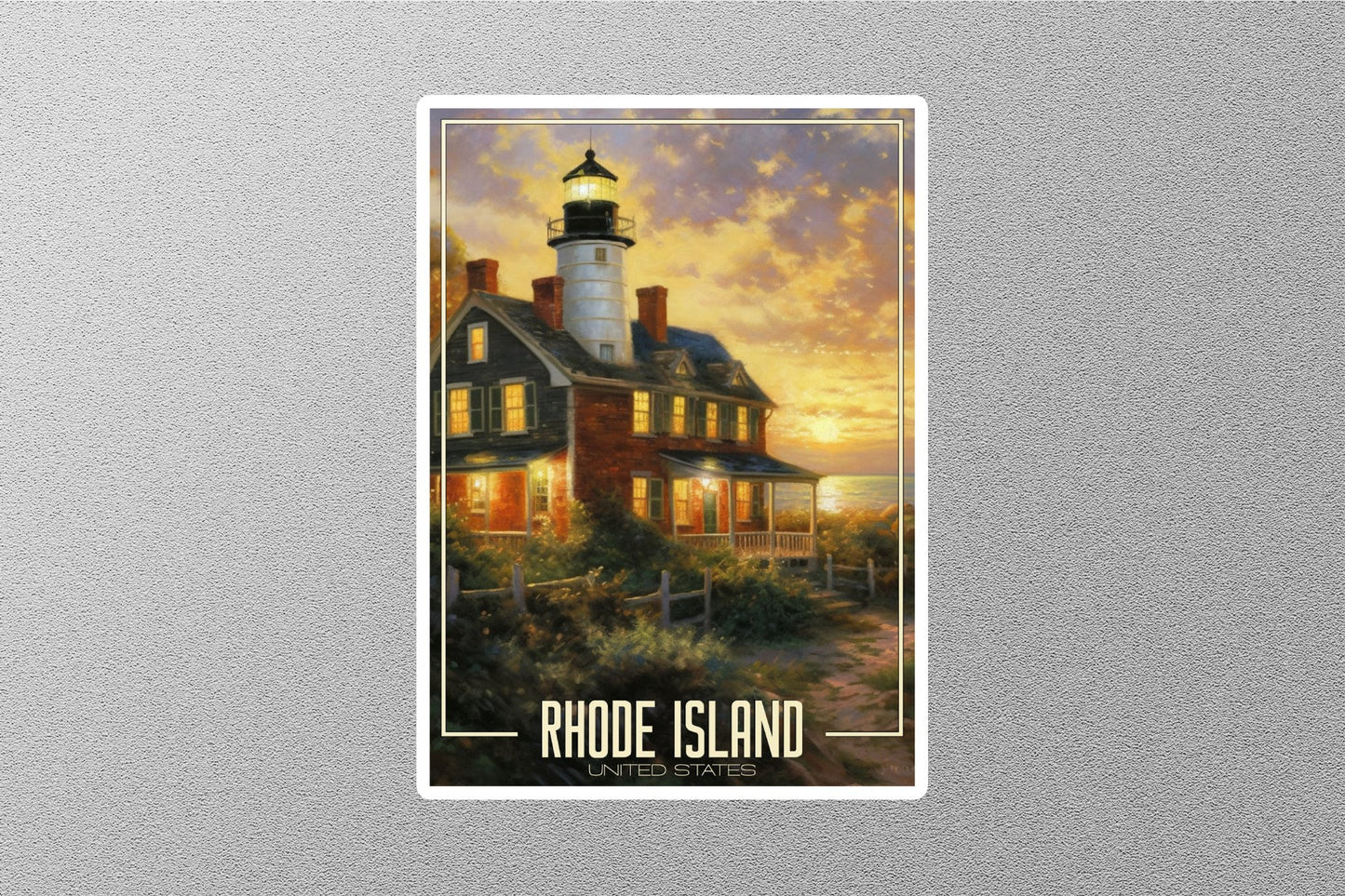 Dreamy Rhode Island Travel Stickers