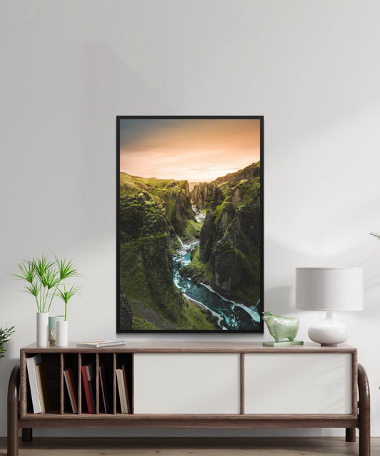 River in The Mountain Forest Poster - Matte Paper