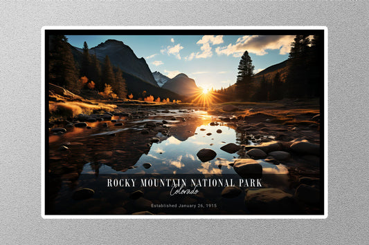 Rocky Mountain Sunrise National Park Sticker