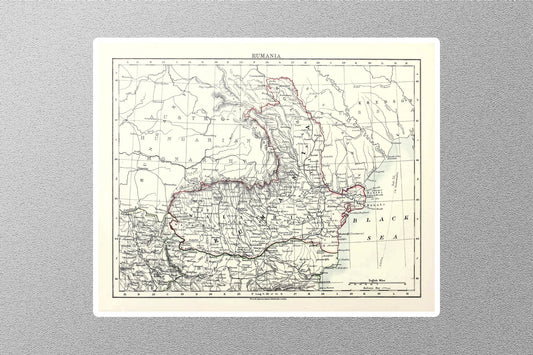 Romania Map Sticker